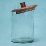 Twist Glass Jar with Wooden Lid