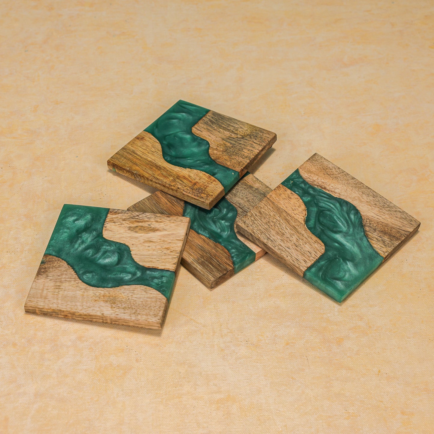 Blue Wave Coasters (Set of 4)