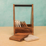 CarryEase Coaster with Carrier (Set of 8)