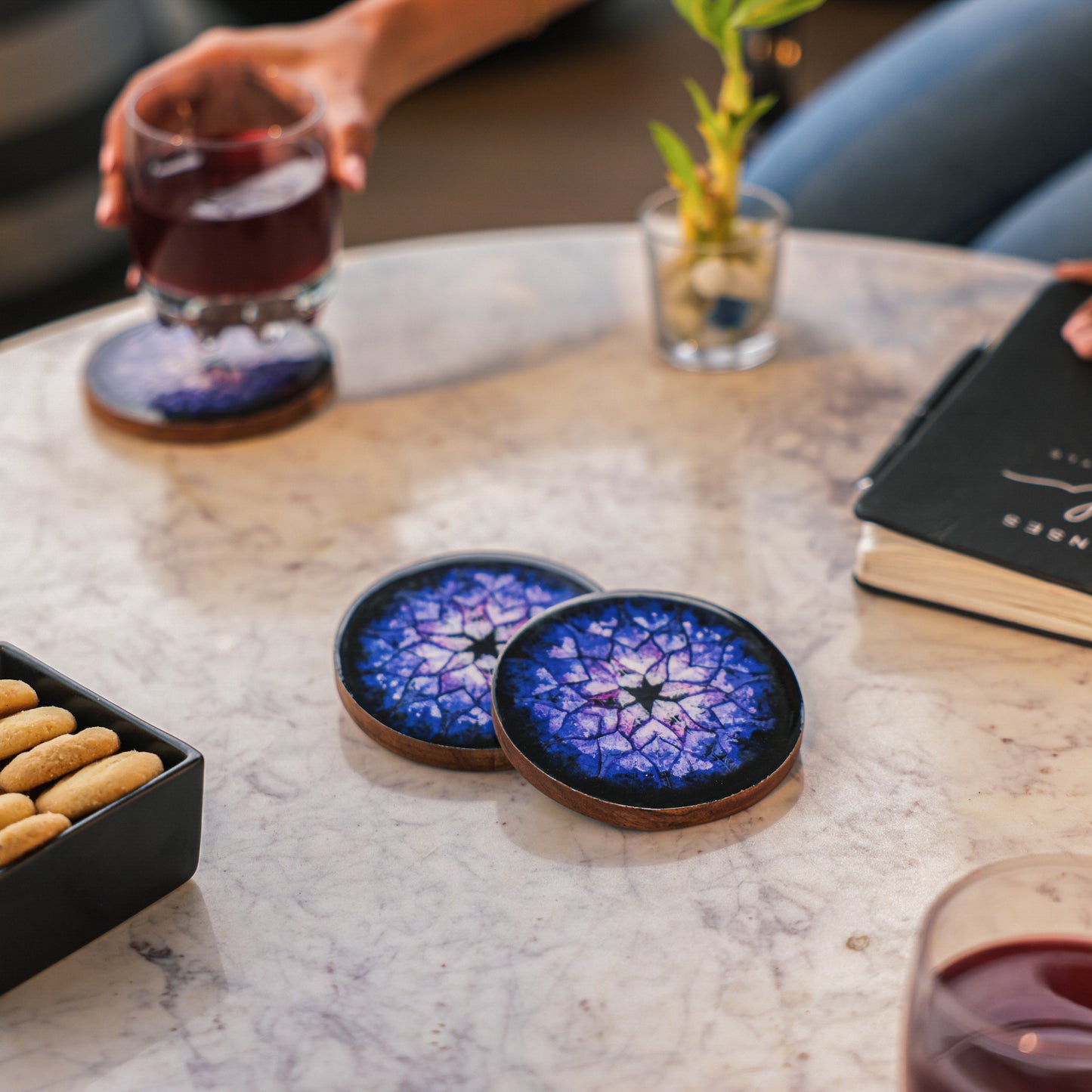 Blue Nebula Coaster (Set of 4)
