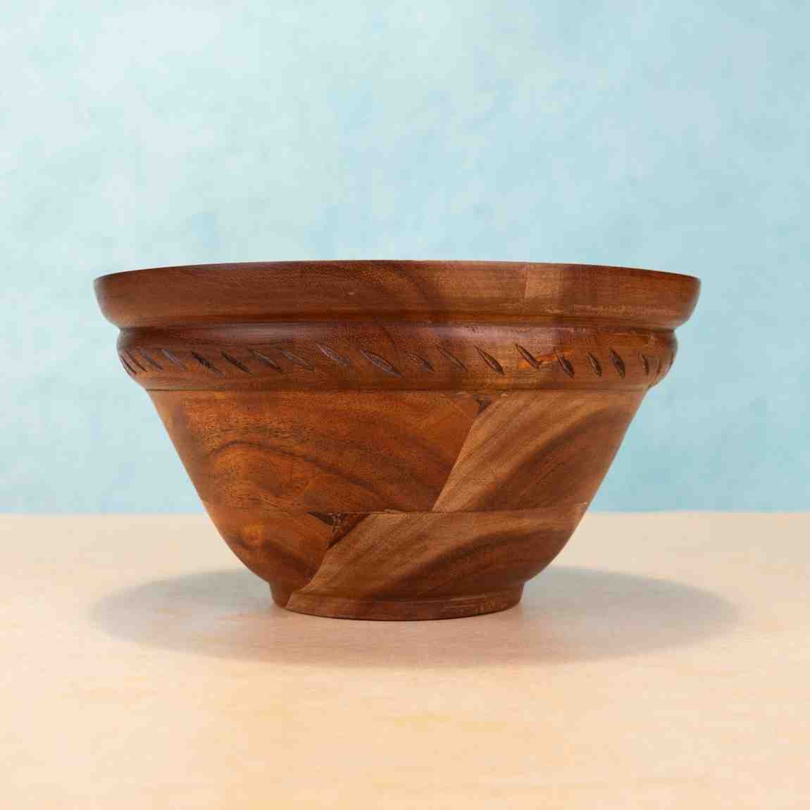 Annapurna Acacia Wood Multipurpose Bowl (Small)