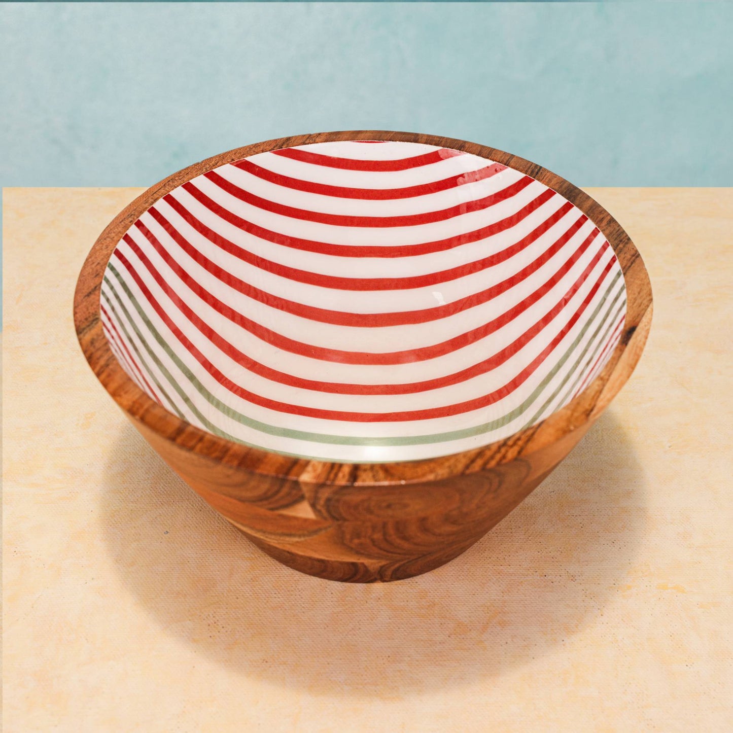 Ripple Acacia Wood Multipurpose Bowl