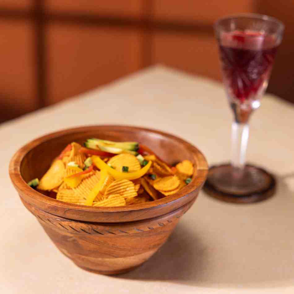 Annapurna Acacia Wood Multipurpose Bowl (Small)