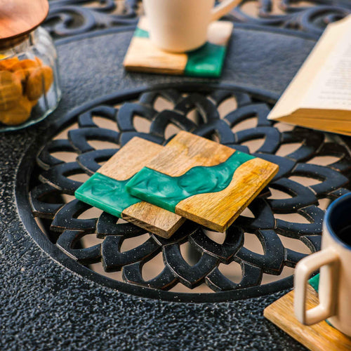 Blue Wave Coasters (Set of 4)