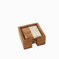 S/4 Acacia Wood Coasters & Marble with Wooden Caddy, Premium Finish