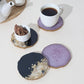 Resin Coasters (Set of 4) - Premium Resin Crafted Beverage Coasters for Coffee, Tea, and More