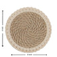 Jute Coasters (Set of 4) - Natural Fiber Coasters for Coffee, Tea, and More