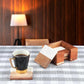 S/4 Acacia Wood Coasters & Marble with Wooden Caddy, Premium Finish