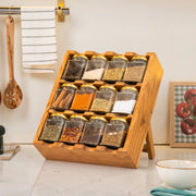 SpiceDeck Glass Jars with Rack