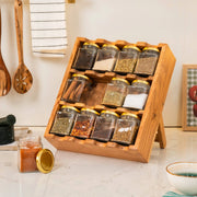 SpiceDeck Glass Jars with Rack