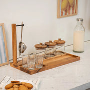Chai Adda Acacia Wood Chai Station