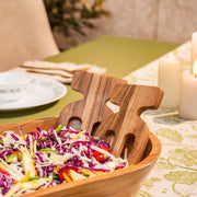 Kasora Bowl with Salad Servers