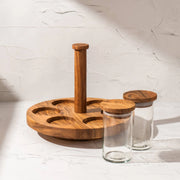 Ghoom Rotating Spice Rack with Jars