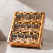 SpiceDeck Glass Jars with Rack