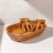 Kasora Bowl with Salad Servers