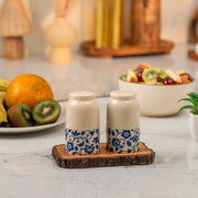 Bloom & Bark Salt & Pepper Shakers with Base Stand