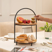 Tierra Two-Tier Multipurpose Serving Stand