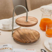 KeshArc Two-Tier Multipurpose Serving Stand