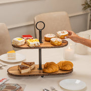 Vriksha Two-Tier Multipurpose Serving Stand