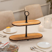 Vriksha Two-Tier Multipurpose Serving Stand