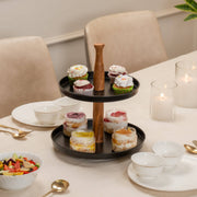 Dusk Two-Tier Multipurpose Serving Stand