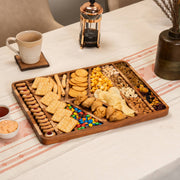 The Spread Acacia Wood Serving Board with Laser Etching