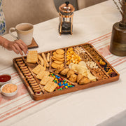 The Spread Acacia Wood Serving Board with Laser Etching