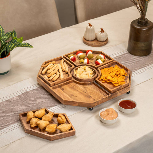 PickAPart Acacia Wood Multipurpose Serveware