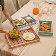 Parosa Acacia Wood Multipurpose Serving Trays (Set of 3)