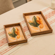 Taruni Acacia Wood Multipurpose Serving Trays (Set of 2)