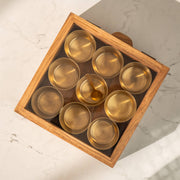 Sugandha Acacia Wood & Brass Masala Box