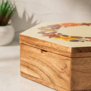 Rasika Acacia Wood & Brass Masala Box
