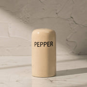 Ivory & Iron Salt & Pepper Shaker Set with Carrier