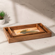 Taruni Acacia Wood Multipurpose Serving Trays (Set of 2)