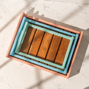 Parosa Acacia Wood Multipurpose Serving Trays (Set of 3)