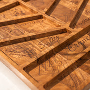 The Spread Acacia Wood Serving Board with Laser Etching