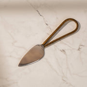 Savora Acacia Wood Cheese Board with Metal Cutlery Set