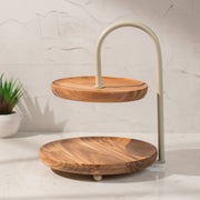 KeshArc Two-Tier Multipurpose Serving Stand
