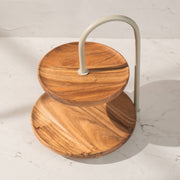 KeshArc Two-Tier Multipurpose Serving Stand