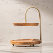 KeshArc Two-Tier Multipurpose Serving Stand