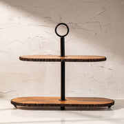 Vriksha Two-Tier Multipurpose Serving Stand