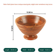 Amruth Acacia Wood Multipurpose Bowl