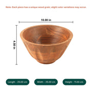 Kosha Acacia Wood Multipurpose Bowl (Medium)