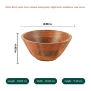 Kosha Acacia Wood Multipurpose Bowl (Small)
