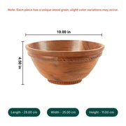 Annapurna Acacia Wood Multipurpose Bowl (Medium)