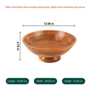 Surya Acacia Wood Multipurpose Bowl