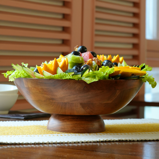 Surya Acacia Wood Bowl