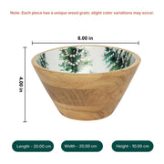 Evergreen Acacia Wood Multipurpose Bowl
