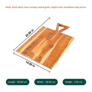 Carvula Acacia Wood Chopping Board with Triangular Handle