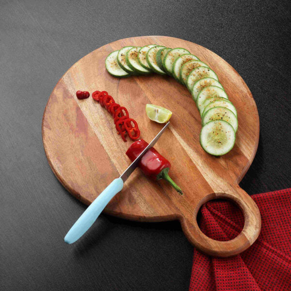 WOOD CHOPPING BOARD WITH  HANDLE